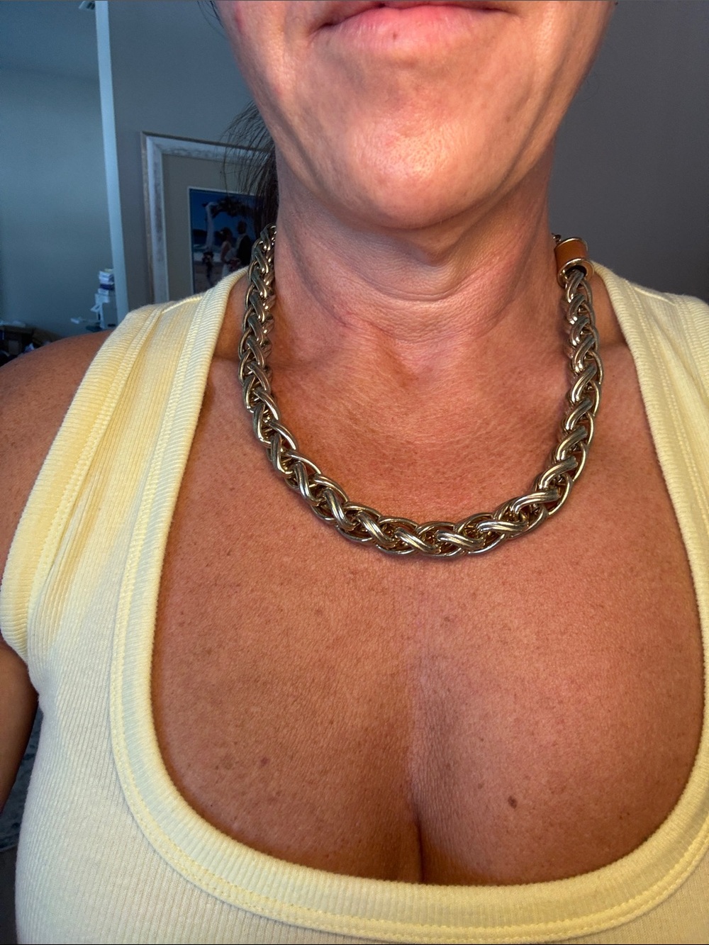 Banana Republic thick wheat chain necklace
